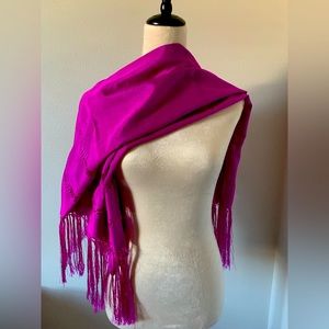 Vibrant purple shall/poncho